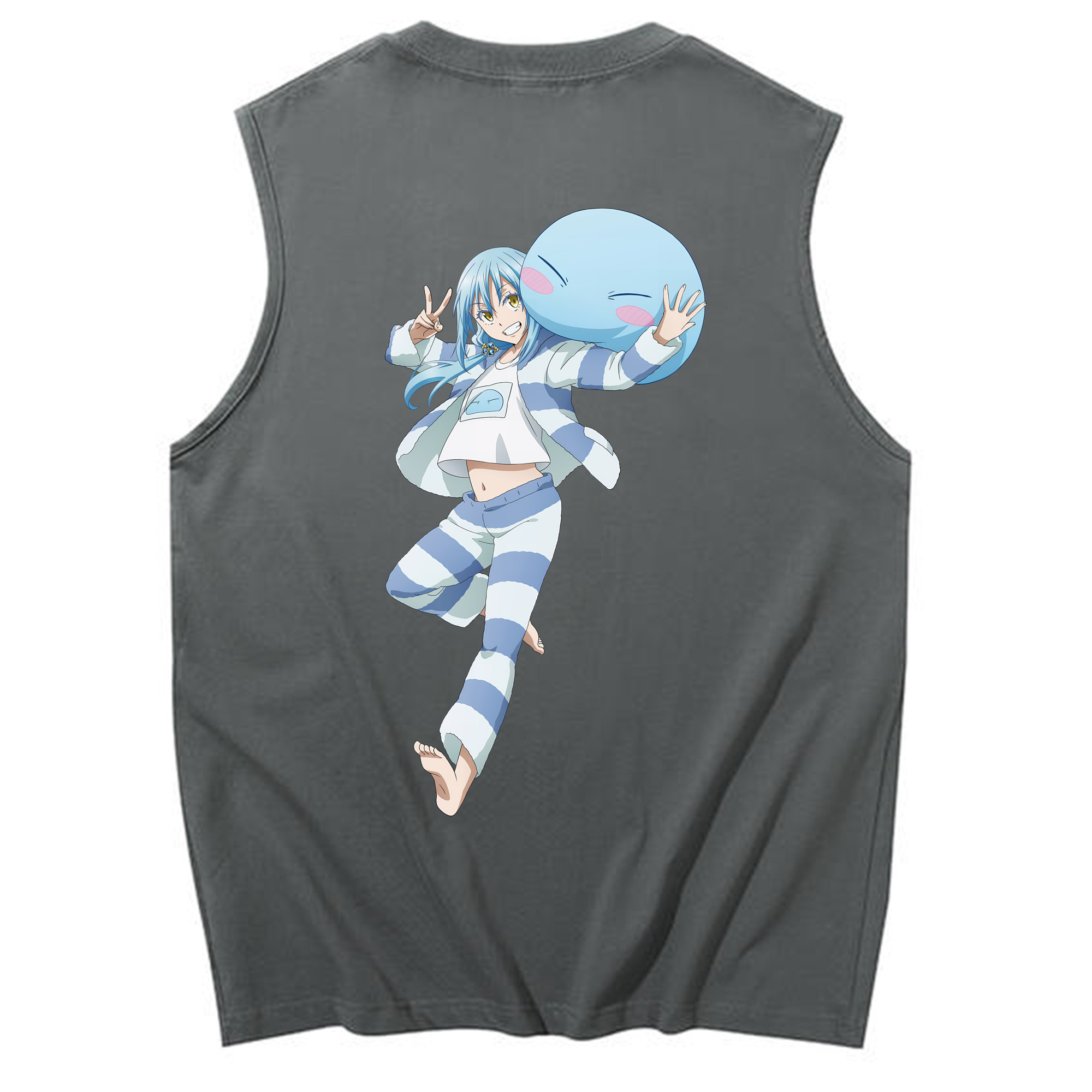 （画像用） 転スラ Regarding Reincarnated to Slime コットン100％タンクトップ（背面プリント）